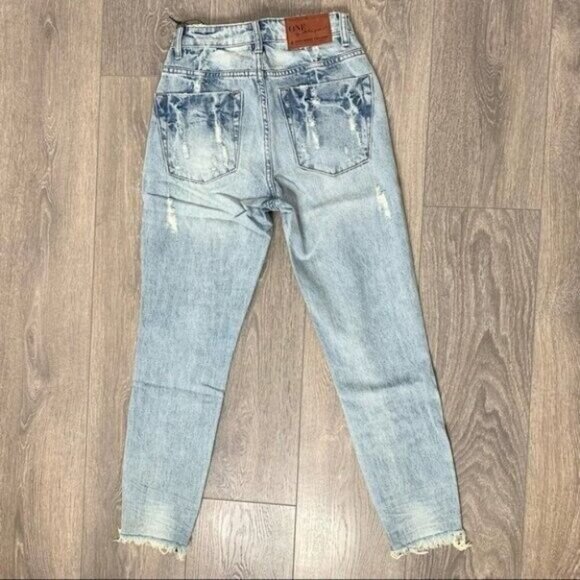 One Teaspoon High Rise Waist Freebirds Skinny Jeans Denim distressed Size 26 - Picture 11 of 12